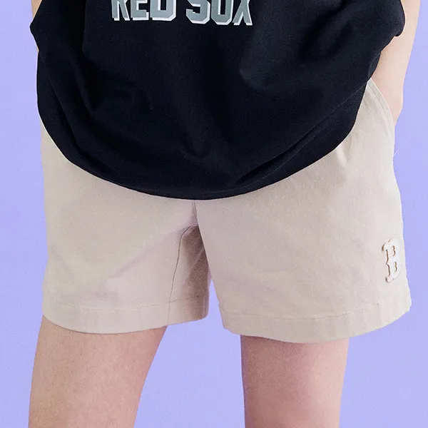 Quần Short Nữ MLB Boston Red Sox 3FSMB0433-43BGL Màu Kem Size S