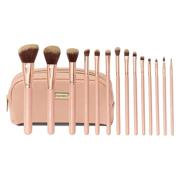 Bộ Cọ Trang Điểm Kèm Túi BH Cosmetics Chic 14 Piece Brush Set - Trang điểm - Vua Hàng Hiệu