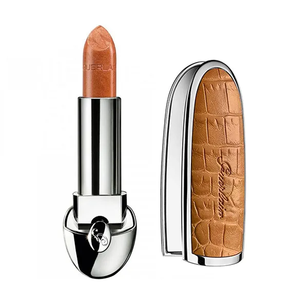 Set Son Và Vỏ Son Guerlain Rouge G De The Metallic Lipstick 093 Màu Cam Cháy (Vỏ Son Màu Nâu)