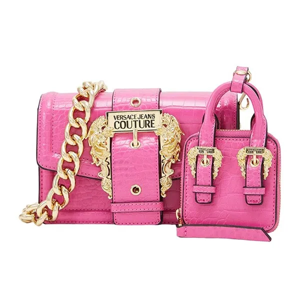 Set Túi Đeo Chéo Nữ Versace Jeans Couture Range Couture Sketch Bags Set Màu Hồng