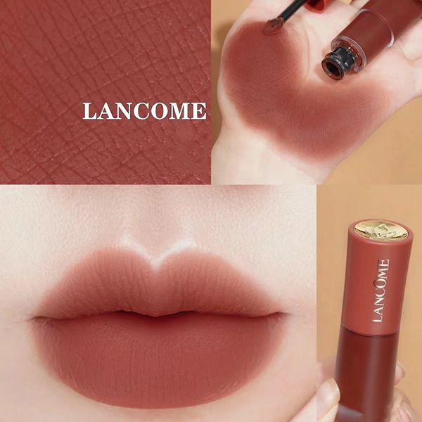 Son Kem Lancôme L’absolu Rouge Intimatte Liquid Lip 188 Sur Ma Peau Màu Đỏ Đất 6ml (Mẫu Mới 2023) - 4