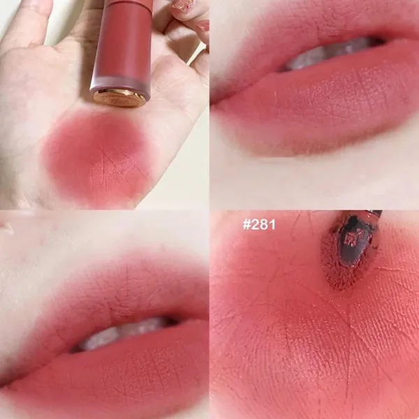 Son Kem Lancôme L’absolu Rouge Intimatte Liquid Lip 281 Deshabille Màu Hồng San Hô 6ml (Mẫu Mới 2023) - 4
