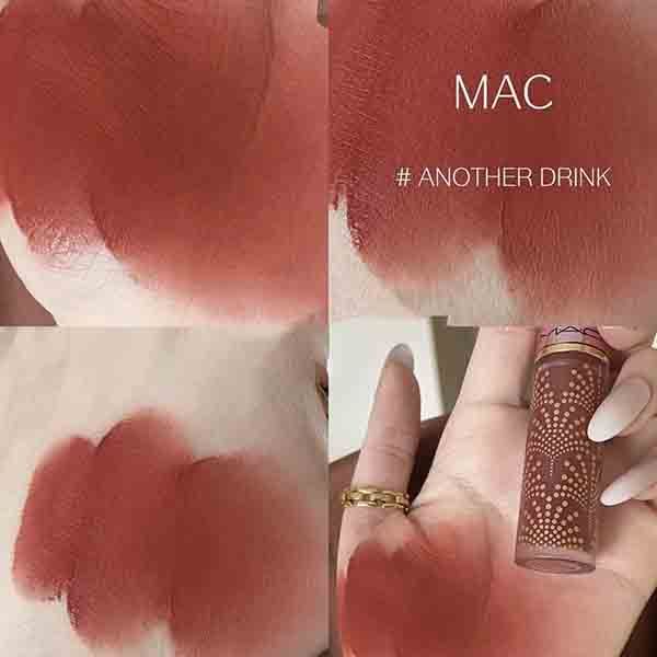 Son Kem Mac Powder Kiss Liquid Lipcolour Another Drink Màu Cam Cháy - 3