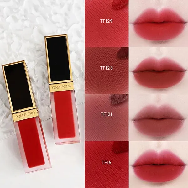 Son Kem Tom Ford TF Liquid Lip Luxe Matte 16 Scarlet Rouge Màu Đỏ Thuần 6ml - Son Môi - Vua Hàng Hiệu