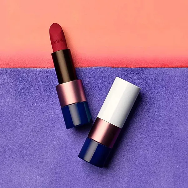 Son Hermès Matte Lipstick Limited Edition 81 Rouge Grenat Màu Đỏ Hồng - Son Môi - Vua Hàng Hiệu