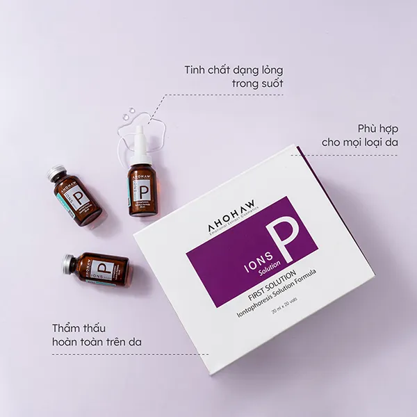 Tế Bào Gốc Noãn Thực Vật BIO PLACENTA Ahohwa Ions P Solution Hộp 20 Lọ x 20ml