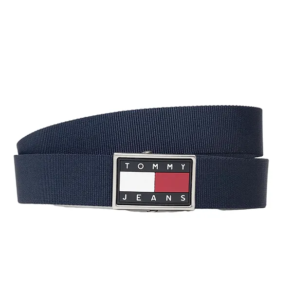 Thắt Lưng Nam Tommy Hilfiger Belt AM0AM08573_BLU_C87 Màu Xanh Navy Size 100 - Thắt lưng - Vua Hàng Hiệu