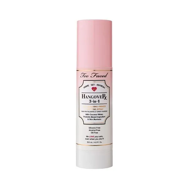 Xịt Khoáng Khóa Nền Too Faced Hangover 3-in-1 Replenishing Primer & Setting Spray 120ml - Trang điểm - Vua Hàng Hiệu
