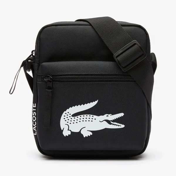Túi Đeo Chéo Lacoste Men’s Recycled Fiber Shoulder Bag NH4279UG Màu Đen