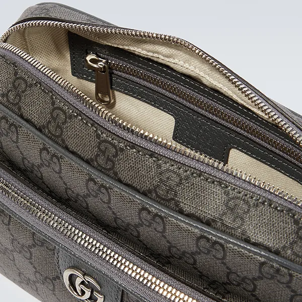 Túi Đeo Chéo Nam Gucci Ophidia GG Supreme Shoulder Bag Màu Xám Đen - Túi xách - Vua Hàng Hiệu