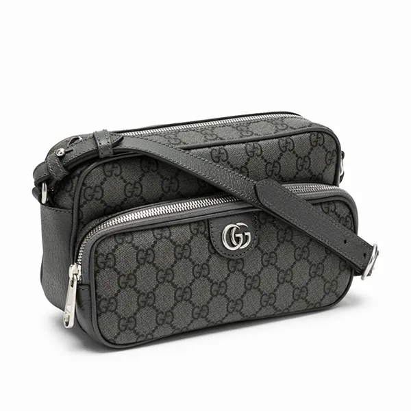 Túi Đeo Chéo Nam Gucci Ophidia GG Supreme Shoulder Bag Màu Xám Đen - Túi xách - Vua Hàng Hiệu