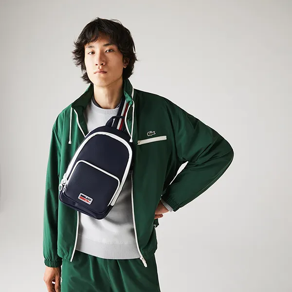 Túi Đeo Chéo Nam Lacoste Men's Classic Crossbody Bag NH3301HF F94 Màu Xanh Navy - Túi xách - Vua Hàng Hiệu