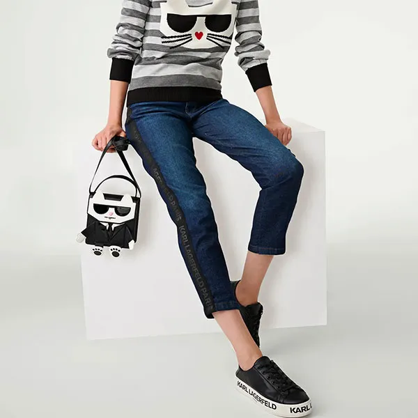 Túi Đeo Chéo Nữ Karl Lagerfeld Ikons Choupette Crossbody LH2EO7BZ Màu Đen