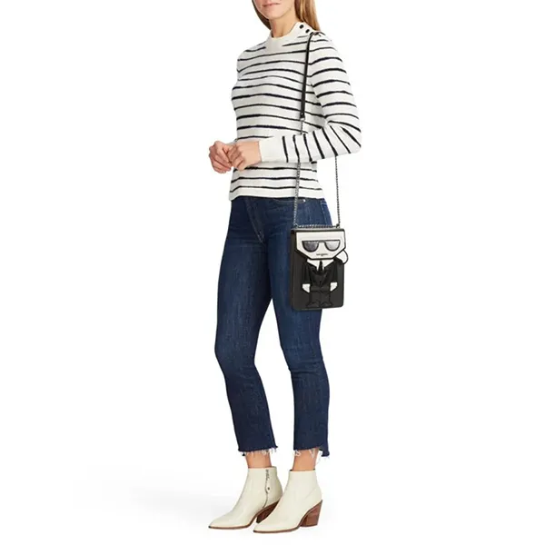 Túi Đeo Chéo Nữ Karl Lagerfeld Paris Ikon Crossbody Bag 0400017826973 Màu Đen