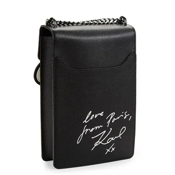 Túi Đeo Chéo Nữ Karl Lagerfeld Paris Ikon Crossbody Bag 0400017826973 Màu Đen