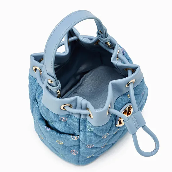 Túi Đeo Chéo Nữ Lyn Bellina Bucket Bags LL23SBS278 Màu Xanh Blue
