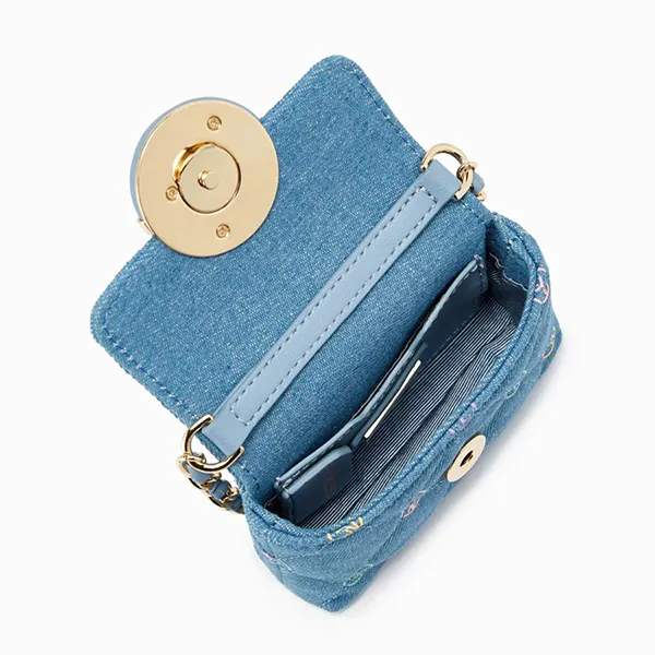 Túi Đeo Chéo Nữ Lyn Bellina Mini Crossbody Bags LL23SBS279 Màu Xanh Blue