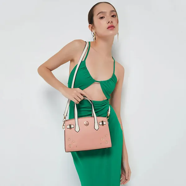 Túi Đeo Chéo Nữ Lyn Gaby M Top Handle Bags LL23CBF126 Màu Hồng