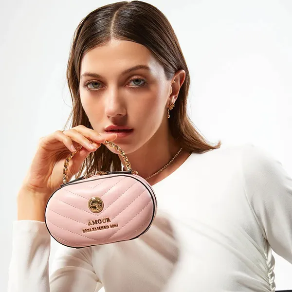 Túi Đeo Chéo Nữ Lyn Narzo Box Bags LL23CBF133 Màu Hồng