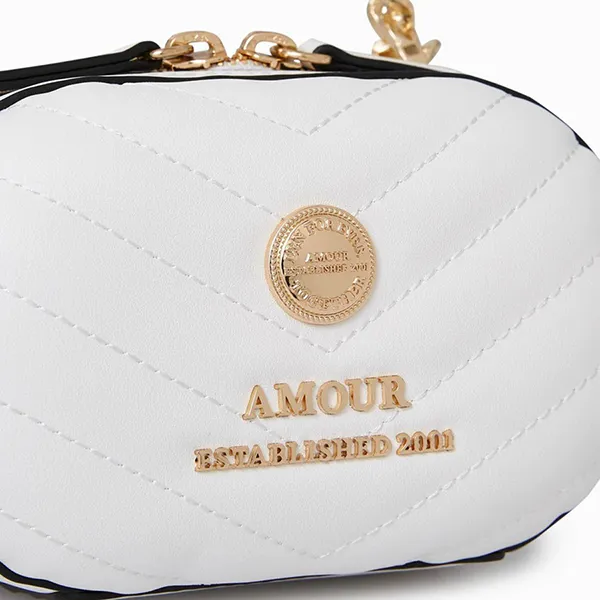 Túi Đeo Chéo Nữ Lyn Narzo Box Bags LL23CBF133 Màu Trắng