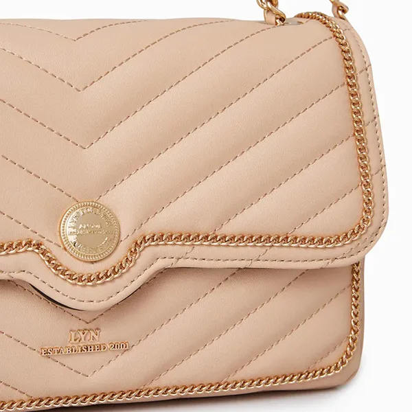 Túi Đeo Chéo Nữ Lyn Narzo M Crossbody Bags LL23CBF130 Màu Be