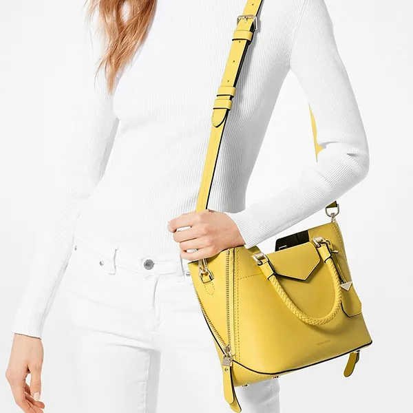 Túi Đeo Chéo Nữ Michael Kors MK Sunshine 30H8TZLM6L Màu Vàng
