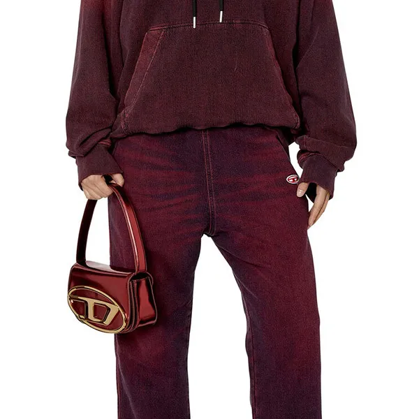 Túi Đeo Vai Nữ Diesel Shoulder Bag Leather P01064PS202 Màu Đỏ Metalic - Túi xách - Vua Hàng Hiệu