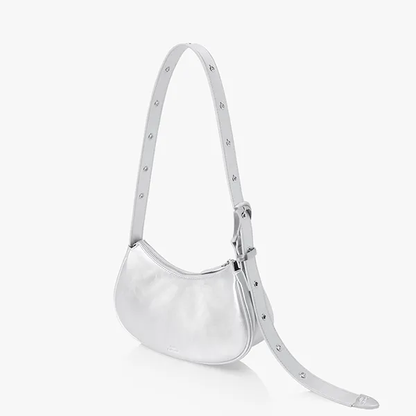 Túi Đeo Vai Nữ Find Kapoor Belty Bag 25 Crinkled Silver Màu Bạc - Túi xách - Vua Hàng Hiệu