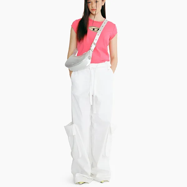 Túi Đeo Vai Nữ Find Kapoor Belty Bag 25 Crinkled Silver Màu Bạc - Túi xách - Vua Hàng Hiệu
