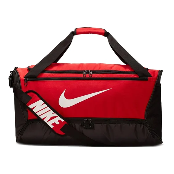 Túi Du Lịch Nike NK BRSLA M DUFF BA5955 Màu Đen Đỏ - Túi xách - Vua Hàng Hiệu