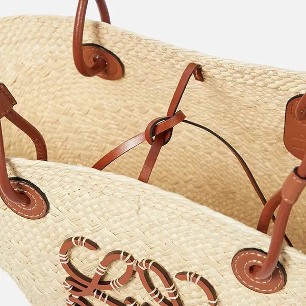 Túi Tote Loewe Anagram Basket Small Bag Màu Kem Nâu - Túi xách - Vua Hàng Hiệu