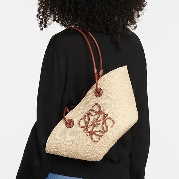 Túi Tote Loewe Anagram Basket Small Bag Màu Kem Nâu - Túi xách - Vua Hàng Hiệu