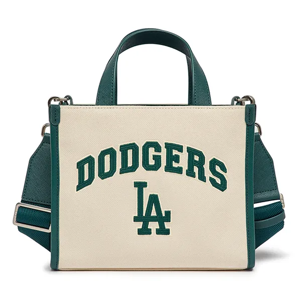 Túi Tote MLB Varsity LA Dodgers 3AORS083N-07CRD Màu Kem Xanh - Túi xách - Vua Hàng Hiệu