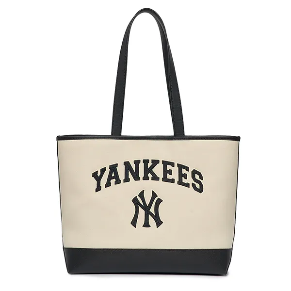 Túi Tote MLB Varsity New York Yankees 3AORL103N-50CRD Màu Đen Kem