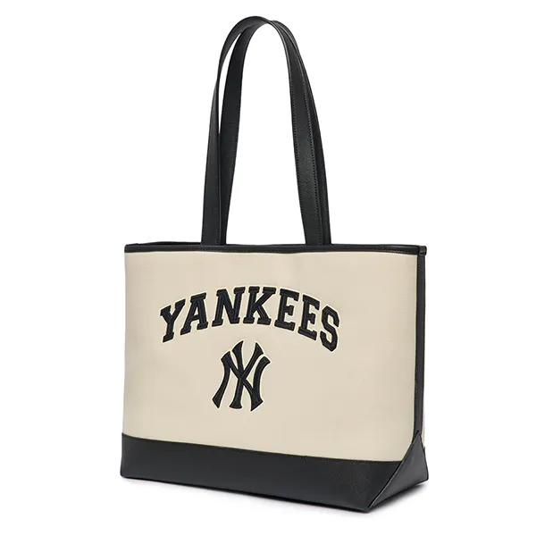 Túi Tote MLB Varsity New York Yankees 3AORL103N-50CRD Màu Đen Kem