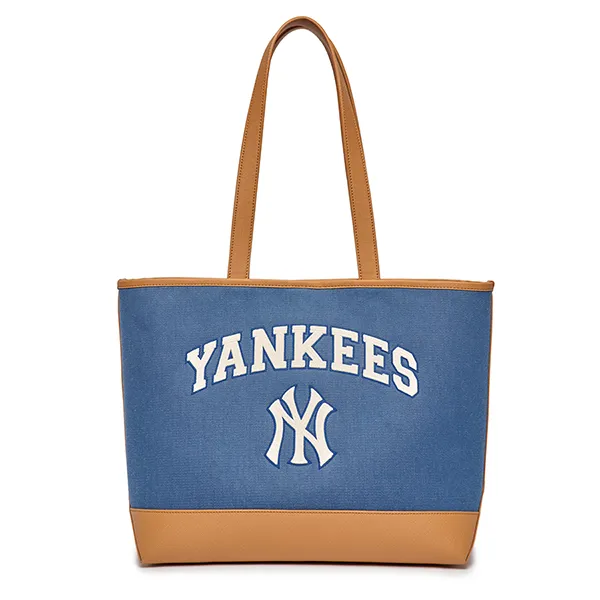 Túi Tote MLB Varsity New York Yankees 3AORL103N-50INS Màu Xanh Nâu
