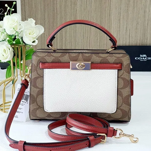 Túi Xách Nữ Coach Mini Lane Top Handle In Colorblock C8318 Phối Màu