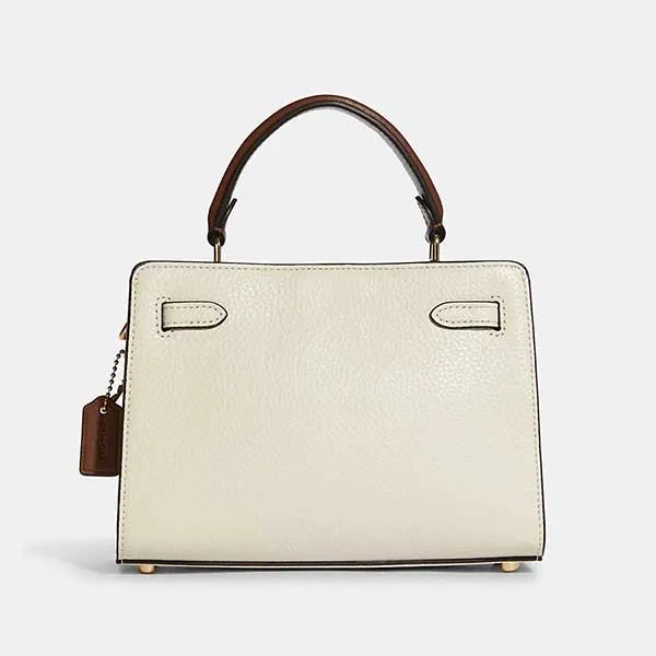 Túi Xách Nữ Coach Mini Lane Top Handle In Colorblock C8319 Màu Trắng Sữa