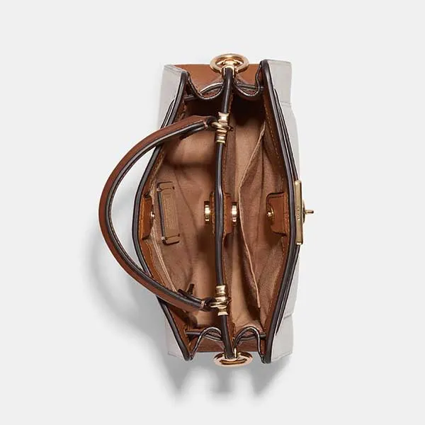 Túi Xách Nữ Coach Mini Lane Top Handle In Colorblock C8319 Màu Trắng Sữa