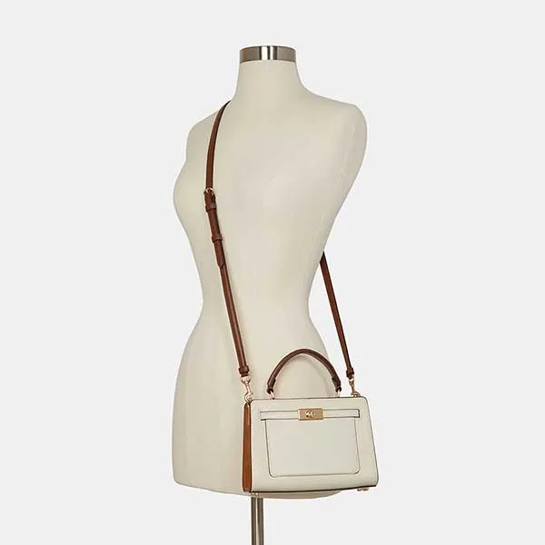 Túi Xách Nữ Coach Mini Lane Top Handle In Colorblock C8319 Màu Trắng Sữa