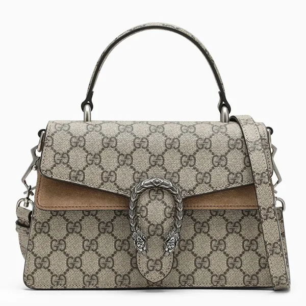 Túi Xách Nữ Gucci Dionysus Canvas Shoulder Bag Màu Be Nâu