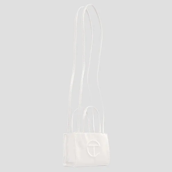 Túi Xách Nữ Telfar White Leather TF-012-WT Màu Trắng