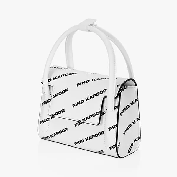 Túi Xách Tay Nữ Find Kapoor Marty Bag 18 Lettering White Màu Trắng - Túi xách - Vua Hàng Hiệu