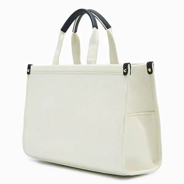 Túi Xách Tay Nữ Lyn Risotto M Tote Bags LL23SBS290 Màu Trắng