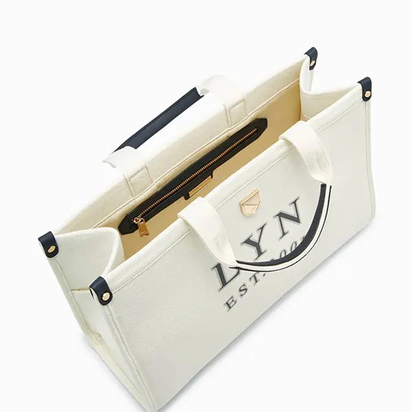 Túi Xách Tay Nữ Lyn Risotto M Tote Bags LL23SBS290 Màu Trắng