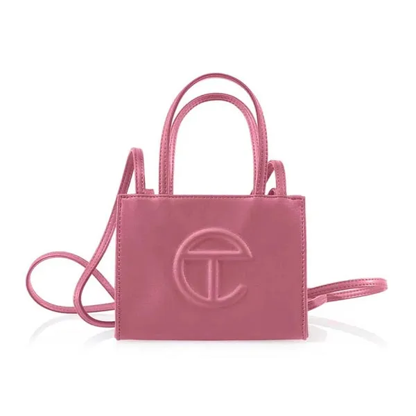 Túi Xách Tay Nữ Telfar Small Shopping Bag Corned Beef Màu Hồng - Túi xách - Vua Hàng Hiệu