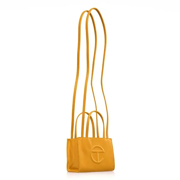 Túi Xách Tay Telfar Small Shopping Bag Mustard Màu Vàng Chanh