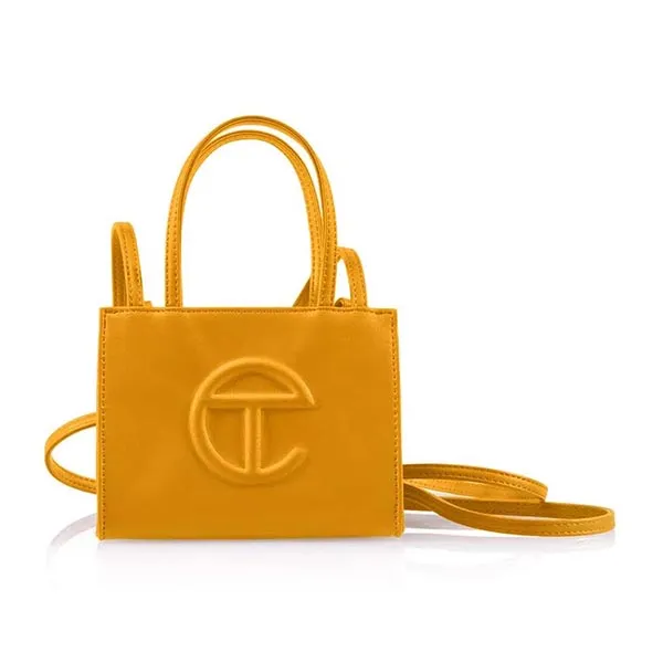 Túi Xách Tay Telfar Small Shopping Bag Mustard Màu Vàng Chanh
