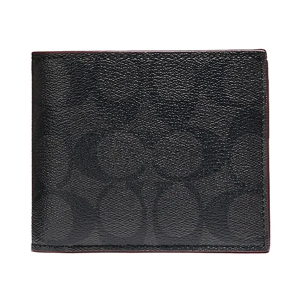 Ví Nam Coach 3 In 1 Wallet In Signature Canvas 25519 Màu Đen