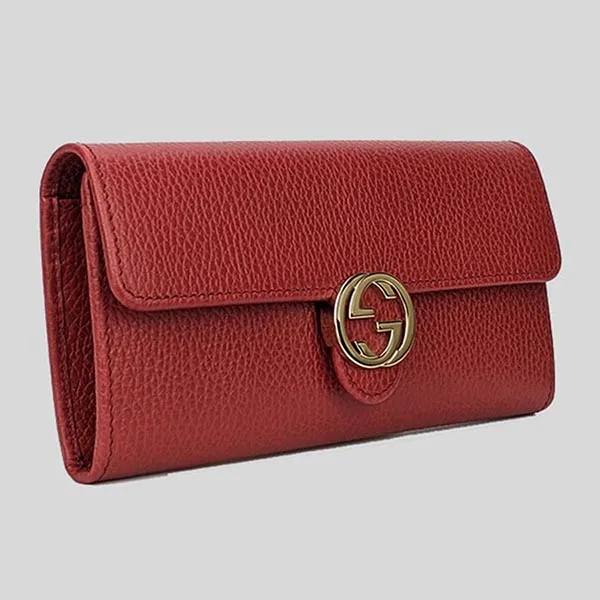 Ví Nữ Gucci Icon GG Interlocking Wallet Red 615524 Màu Đỏ - Túi xách - Vua Hàng Hiệu